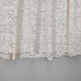 FOR Flower of Romance 2402-FD09 半袖ドレス レース ワンピース アイボリー レディース フォーフラワーズオブロマンス【中古】6-0423S∞