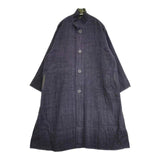 JURGEN LEHL J0153FJ411 シルク コート ネイビー レディース ヨーガンレール【中古】5-1207M∞