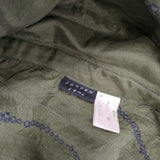 JURGEN LEHL J0153FJ411 シルク コート ネイビー レディース ヨーガンレール【中古】5-1207M∞