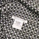 PLEATS PLEASE ISSEY MIYAKE 格子柄 プリーツ PP73-FK891 カットソー ブラック グレー レディース プリーツプリーズ【中古】5-1217M∞