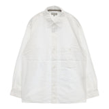 MARGARET HOWELL 579-3150001 TUMBLED COTTON PLAINWEAVE コットン 長袖シャツ 23SS ホワイト メンズ マーガレットハウエル【中古】5-1113M∞