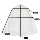 MARGARET HOWELL 579-3150001 TUMBLED COTTON PLAINWEAVE コットン 長袖シャツ 23SS ホワイト メンズ マーガレットハウエル【中古】5-1113M∞