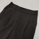 GLOBAL WORK GWOC2174AD スゴ楽 ポリエステル イージー パンツ ブラック レディース グローバルワーク【中古】5-1217G∞