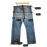 Levi's LVC S501XX W32L36 日本製大戦モデル復刻44501 ジーンズ デニムパンツ ブルー メンズ リーバイス【中古】6-0125G∞