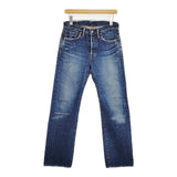 45R/45rpm ダメージ加工 コットン サイズ28 ジーンズ デニムパンツ ブルー レディース フォーティーファイブアールピーエム【中古】5-1217G∞