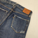 45R/45rpm ダメージ加工 コットン サイズ28 ジーンズ デニムパンツ ブルー レディース フォーティーファイブアールピーエム【中古】5-1217G∞