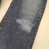45R/45rpm ダメージ加工 コットン サイズ28 ジーンズ デニムパンツ ブルー レディース フォーティーファイブアールピーエム【中古】5-1217G∞