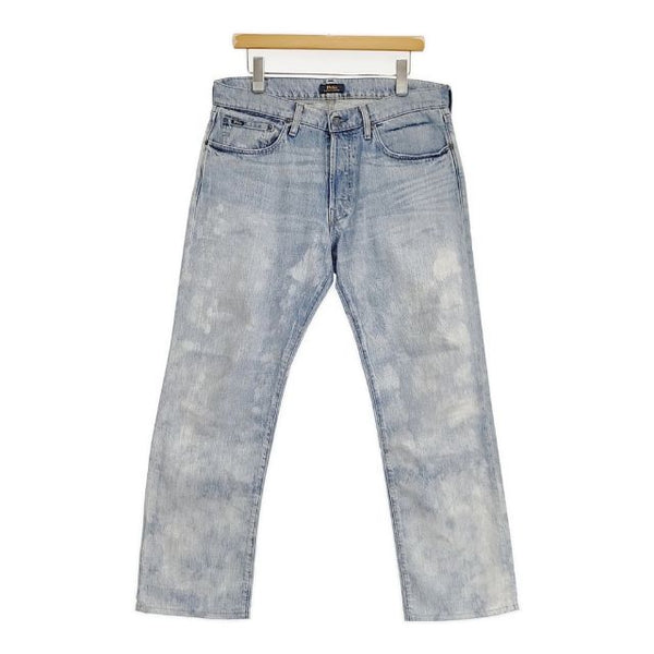 POLO RALPH LAUREN ブリーチ加工 ジーンズ 32/32 クラシックフィット デニムパンツ ライトブルー メンズ ポロ・ラルフローレン【中古】5-1106G∞