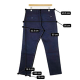 BLUE BLUE インディゴダイ テーパード パンツ ネイビー メンズ ブルーブルー【中古】5-1106G∞