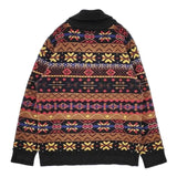 Pherrow's ノルディック ショールカラー セーター ニット チャコールグレー ブラウン メンズ フェローズ【中古】5-1023T∞