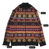 Pherrow's ノルディック ショールカラー セーター ニット チャコールグレー ブラウン メンズ フェローズ【中古】5-1023T∞