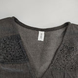 Heart Market 新品 5.5OZDENIM×レースベスト かぎ針 ベスト グレー レディース ハートマーケット【中古】6-0308M∞