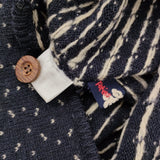 Pal'las Palace サイズ5 ポロシャツ ドット セーター ニット ネイビー ホワイト レディース パラスパレス【中古】5-1206T♪