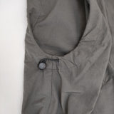 GENTIL ジャンティ ゆるだぼベスト 71013735 ジップアップ コットンナイロン ベスト グレーカーキ レディース【中古】5-1224M∞