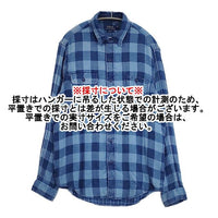 POLO RALPH LAUREN インディゴ ガーゼ チェック 長袖シャツ ネイビー