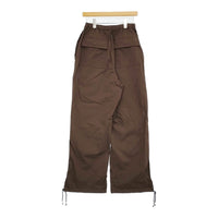 THE SHISHIKUI シシクイ PARACHUTE PANTS サイズM 0782 定価29700円 パラシュート パンツ ブラウン レディース【中古】5-0902M♪