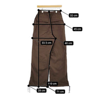 THE SHISHIKUI シシクイ PARACHUTE PANTS サイズM 0782 定価29700円 パラシュート パンツ ブラウン レディース【中古】5-0902M♪