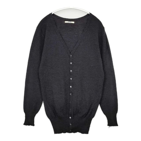 ZUCCa ZU93KR028 ウールニット カーディガン チャコールグレー レディース ズッカ【中古】5-1102T∞