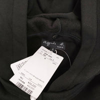 agnes b. 新品 フード付カーディガンプレッション サイズ3 EP08M001 定価24200円 裏起毛 ブラック レディース アニエスベー【中古】5-0902T♪