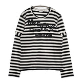 COMME des GARCONS MY ENERGY come from freedom 長袖Ｔシャツ カットソー ロンＴ AD2020 ホワイト ブラック レディース コムデギャルソン【中古】5-1217M∞