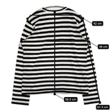 COMME des GARCONS MY ENERGY come from freedom 長袖Ｔシャツ カットソー ロンＴ AD2020 ホワイト ブラック レディース コムデギャルソン【中古】5-1217M∞