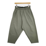 himukashi 接触冷感ナイロンパンツ ワイドイージー パンツ カーキ レディース ヒムカシ【中古】5-1217M∞