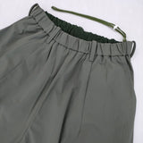 himukashi 接触冷感ナイロンパンツ ワイドイージー パンツ カーキ レディース ヒムカシ【中古】5-1217M∞