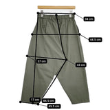 himukashi 接触冷感ナイロンパンツ ワイドイージー パンツ カーキ レディース ヒムカシ【中古】5-1217M∞