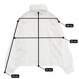 Midi-umi タートルネック ワイド 長袖Ｔシャツ カットソー ロンＴ ホワイト レディース ミディウミ【中古】5-1217G∞