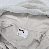 MHL./LOOPWHEELER 596-9166500 LIGHT LOOPBACK COTTON HOODIE パーカー ベージュ メンズ エムエイチエル/ループウィラー【中古】5-1218M∞