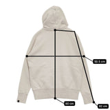 MHL./LOOPWHEELER 596-9166500 LIGHT LOOPBACK COTTON HOODIE パーカー ベージュ メンズ エムエイチエル/ループウィラー【中古】5-1218M∞