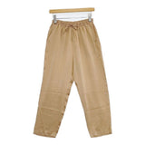 EQUALAND TRUST AND INTIMATE イコーランド シルク イージー パンツ ベージュ レディース【中古】5-1217M∞