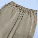 EQUALAND TRUST AND INTIMATE イコーランド シルク イージー パンツ ベージュ レディース【中古】5-1217M∞