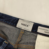 YAECA ワイド テーパード 30インチ 11-13W ジーンズ デニムパンツ ブルー レディース ヤエカ【中古】5-1217G∞