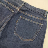 YAECA ワイド テーパード 30インチ 11-13W ジーンズ デニムパンツ ブルー レディース ヤエカ【中古】5-1217G∞