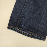 YAECA ワイド テーパード 30インチ 11-13W ジーンズ デニムパンツ ブルー レディース ヤエカ【中古】5-1217G∞