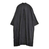 nop de nod Cielベルギーリネンスタンドカラーワンピース 定価24200円 製品洗い ワンピース ブラック レディース ノップドゥノッド【中古】6-0214M∞