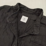 nop de nod Cielベルギーリネンスタンドカラーワンピース 定価24200円 製品洗い ワンピース ブラック レディース ノップドゥノッド【中古】6-0214M∞