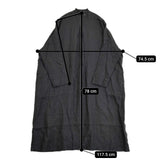 nop de nod Cielベルギーリネンスタンドカラーワンピース 定価24200円 製品洗い ワンピース ブラック レディース ノップドゥノッド【中古】6-0214M∞