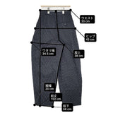 TODAYFUL 12410706 Jacquard Stripe Trousers 定価25300円 ジャガード パンツ 濃紺 ネイビー ブラック レディース トゥデイフル【中古】6-0305M∞