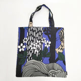 marimekko ヴェルイェクセトゥ トートバッグ パープル ブラック レディース マリメッコ【中古】5-1122G∞