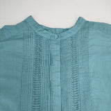 green label relaxing UNITED ARROWS タック プルオーバー ブラウス 半袖シャツ ライトブルー レディース グリーンレーベルリラクシング【中古】6-0308S∞