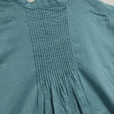 green label relaxing UNITED ARROWS タック プルオーバー ブラウス 半袖シャツ ライトブルー レディース グリーンレーベルリラクシング【中古】6-0308S∞