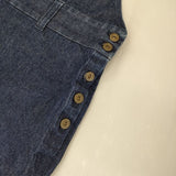 atelier naruse コットンデニムサロペットパンツ 定価20900円 オーバーオール na-F05078 サロペット ブルー レディース アトリエナルセ【中古】5-1207M∞