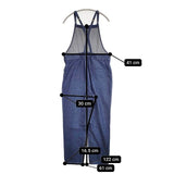 atelier naruse コットンデニムサロペットパンツ 定価20900円 オーバーオール na-F05078 サロペット ブルー レディース アトリエナルセ【中古】5-1207M∞