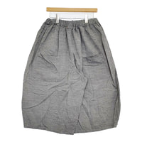 NATURAL LAUNDRY コードシャンブレーぺブルパンツ 定17600円 7251P-010 キュロット 25SS グレー レディース ナチュラルランドリー【中古】5-0902M♪