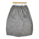 NATURAL LAUNDRY コードシャンブレーぺブルパンツ 定17600円 7251P-010 キュロット 25SS グレー レディース ナチュラルランドリー【中古】5-0902M♪