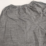 NATURAL LAUNDRY コードシャンブレーぺブルパンツ 定17600円 7251P-010 キュロット 25SS グレー レディース ナチュラルランドリー【中古】5-0902M♪