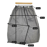 NATURAL LAUNDRY コードシャンブレーぺブルパンツ 定17600円 7251P-010 キュロット 25SS グレー レディース ナチュラルランドリー【中古】5-0902M♪