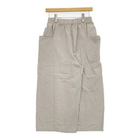 evam eva コットンキュロットパンツ サイズM 定価27500円 E251T209 キュロット 25SS グレージュ レディース エヴァムエヴァ【中古】5-0902M♪